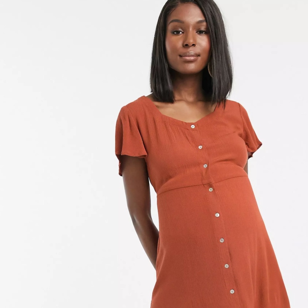 Mamalicious Maternity Woven Cap Dress